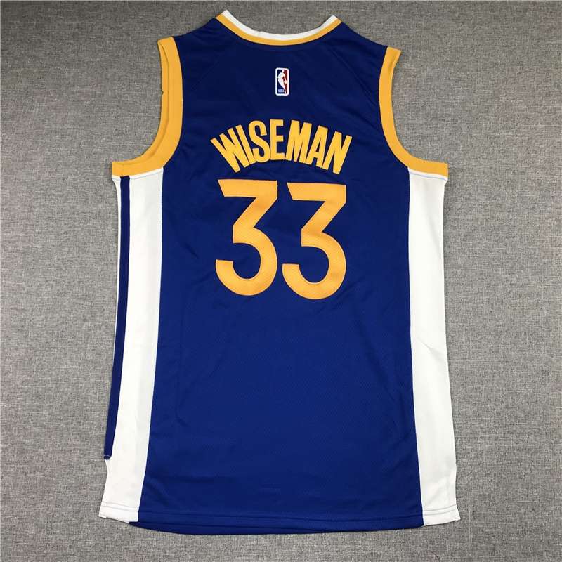 2020 Golden State Warriors WISEMAN #33 Blue Basketball Jersey (Stitched)