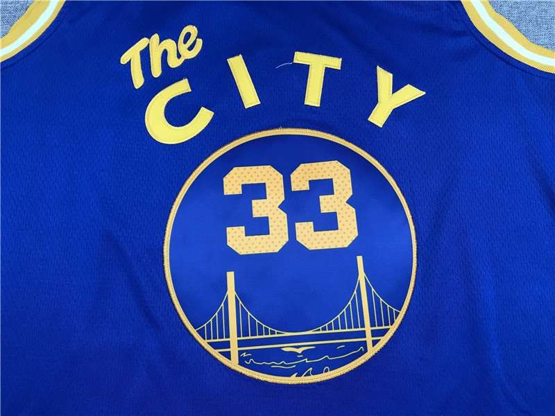 2020 Golden State Warriors WISEMAN #33 Blue City Basketball Jersey (Stitched)