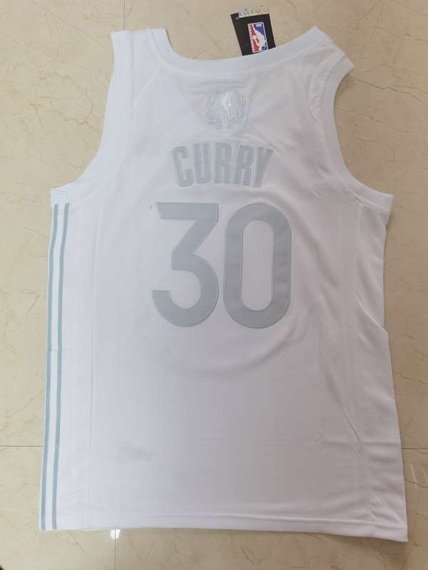 2020 Golden State Warriors CURRY #30 White MVP Basketball Jersey (Stitched)