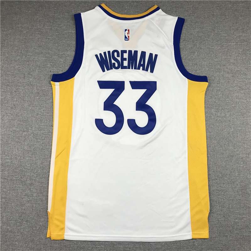 2020 Golden State Warriors WISEMAN #33 White Basketball Jersey (Stitched)