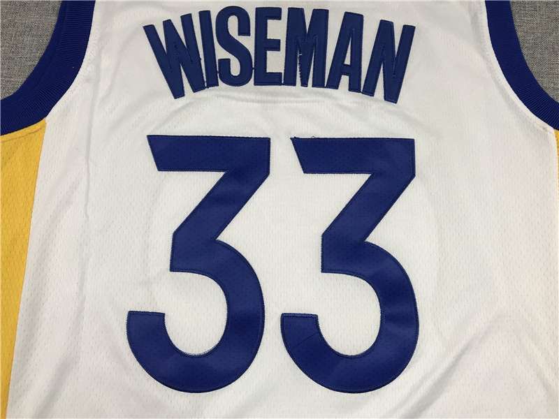 2020 Golden State Warriors WISEMAN #33 White Basketball Jersey (Stitched)