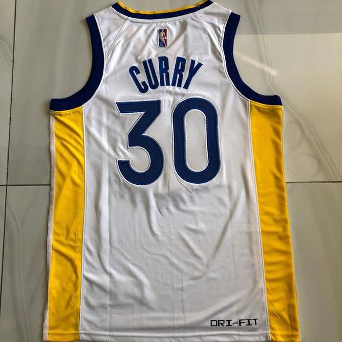 21/22 Golden State Warriors CURRY #30 White Basketball Jersey (Closely Stitched)