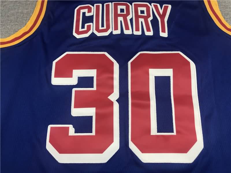 21/22 Golden State Warriors CURRY #30 Blue Classics Basketball Jersey (Stitched)