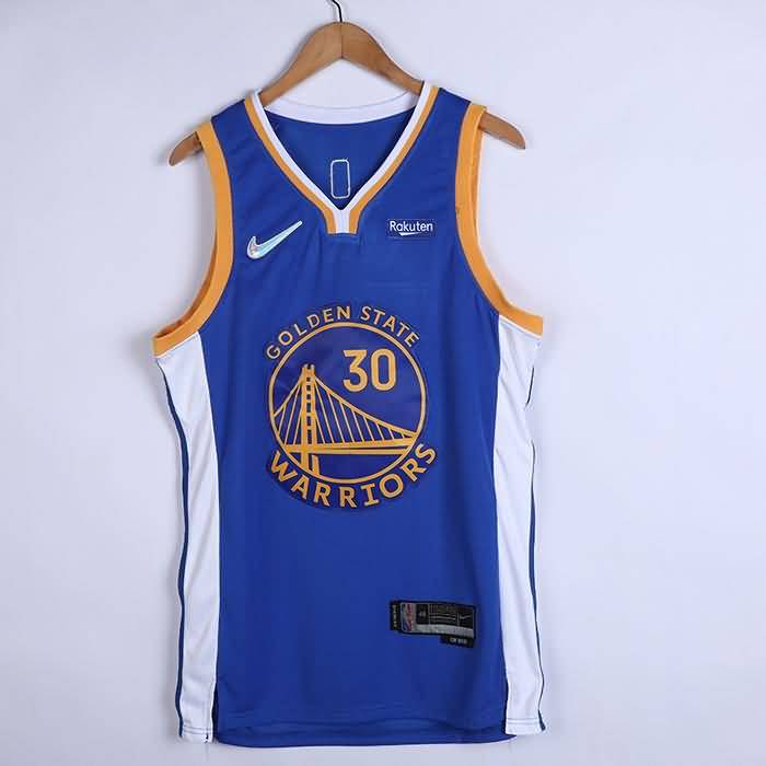 21/22 Golden State Warriors CURRY #30 Blue Basketball Jersey (Stitched)