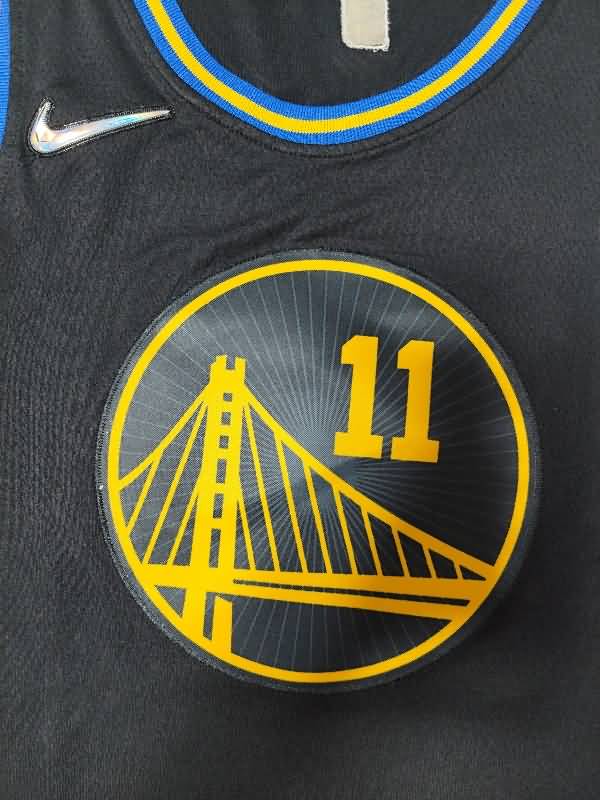 21/22 Golden State Warriors THOMPSON #11 Black City Basketball Jersey (Stitched)