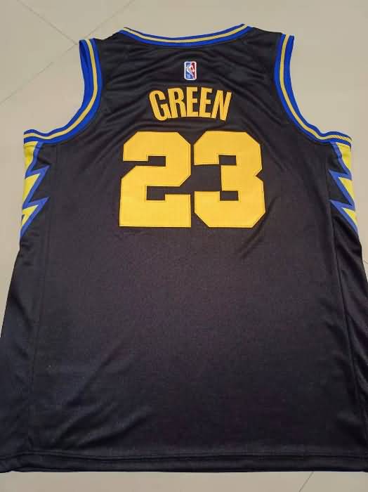 21/22 Golden State Warriors GREEN #23 Black City Basketball Jersey (Stitched)