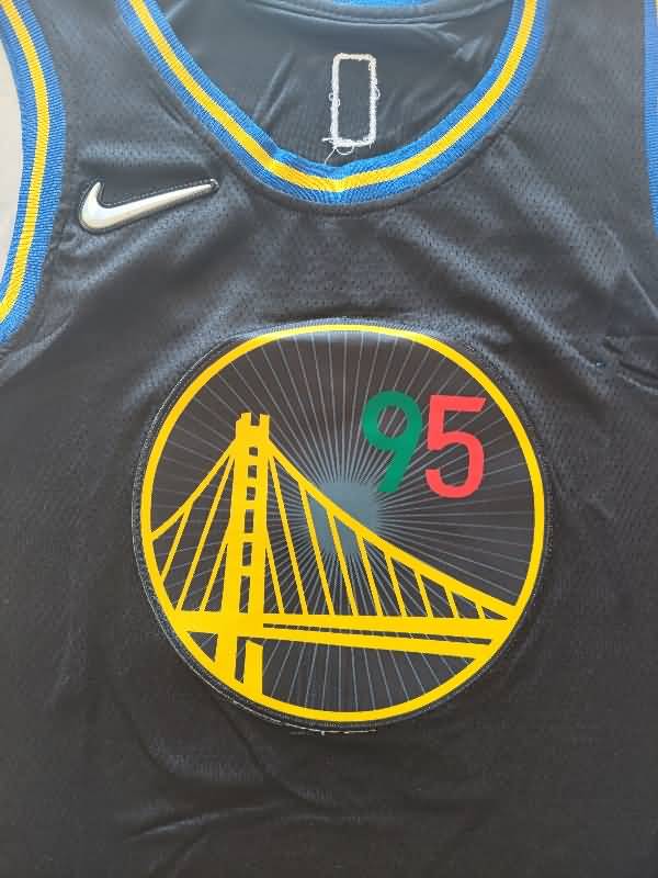 21/22 Golden State Warriors TOSCANO #95 Black City Basketball Jersey (Stitched)