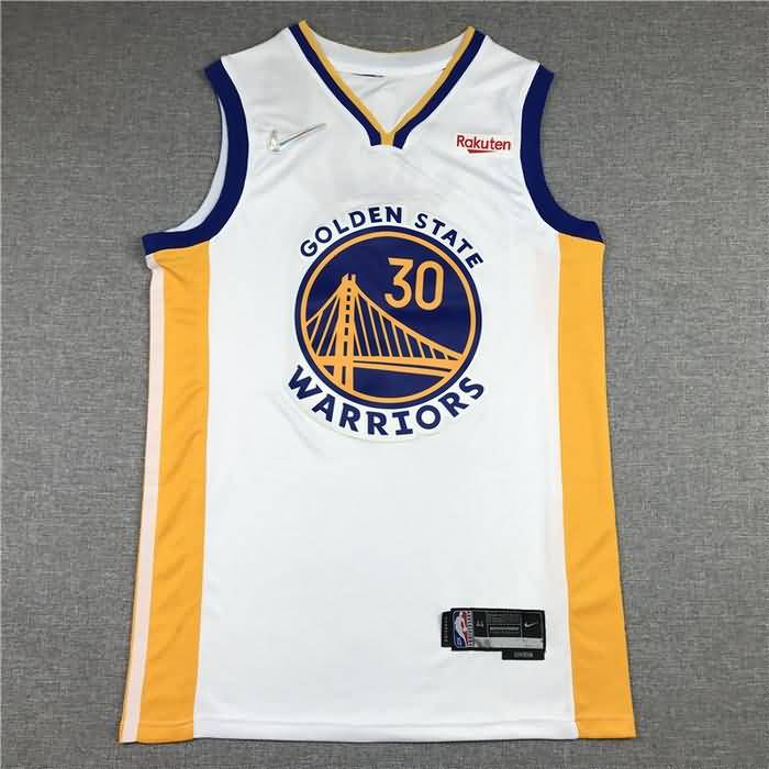 21/22 Golden State Warriors CURRY #30 White Basketball Jersey (Stitched)