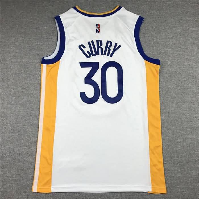 21/22 Golden State Warriors CURRY #30 White Basketball Jersey (Stitched)