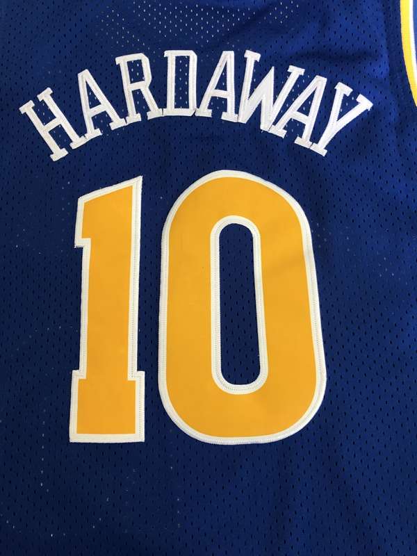 1990/91 Golden State Warriors HARDAWAY #10 Blue Classics Basketball Jersey (Stitched)