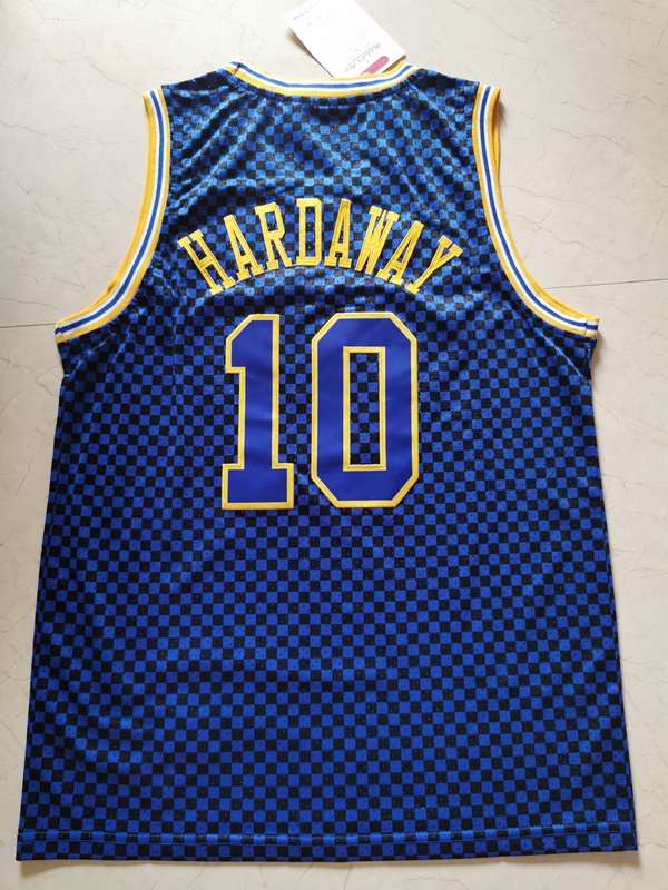 Golden State Warriors HARDAWAY #10 Blue Classics Basketball Jersey (Stitched)