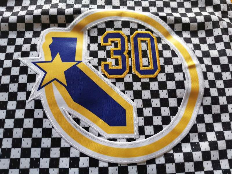 Golden State Warriors CURRY #30 Black White Classics Basketball Jersey (Stitched)