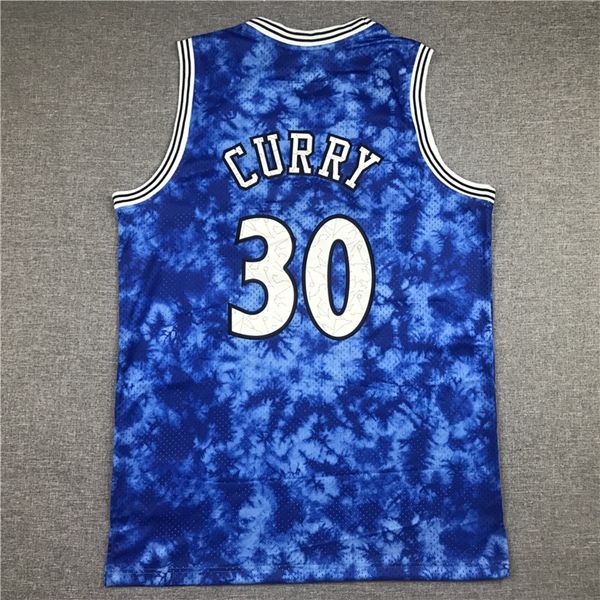 Golden State Warriors CURRY #30 Purple Basketball Jersey (Stitched)