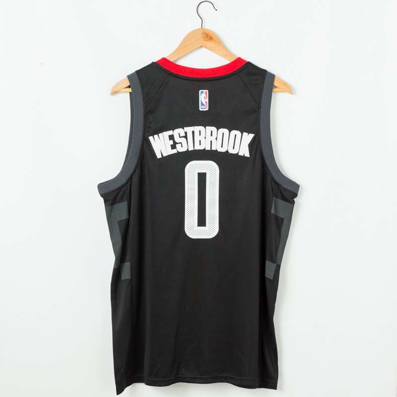 20/21 Houston Rockets WESTBROOK #0 Black Basketball Jersey (Stitched)