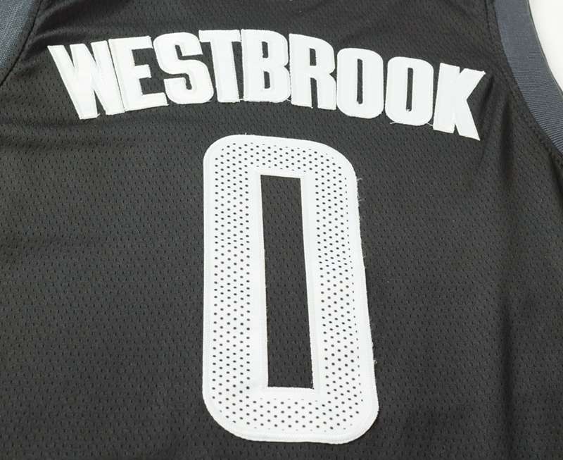 20/21 Houston Rockets WESTBROOK #0 Black Basketball Jersey (Stitched)