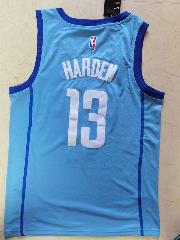 20/21 Houston Rockets HARDEN #13 Blue City Basketball Jersey (Stitched)