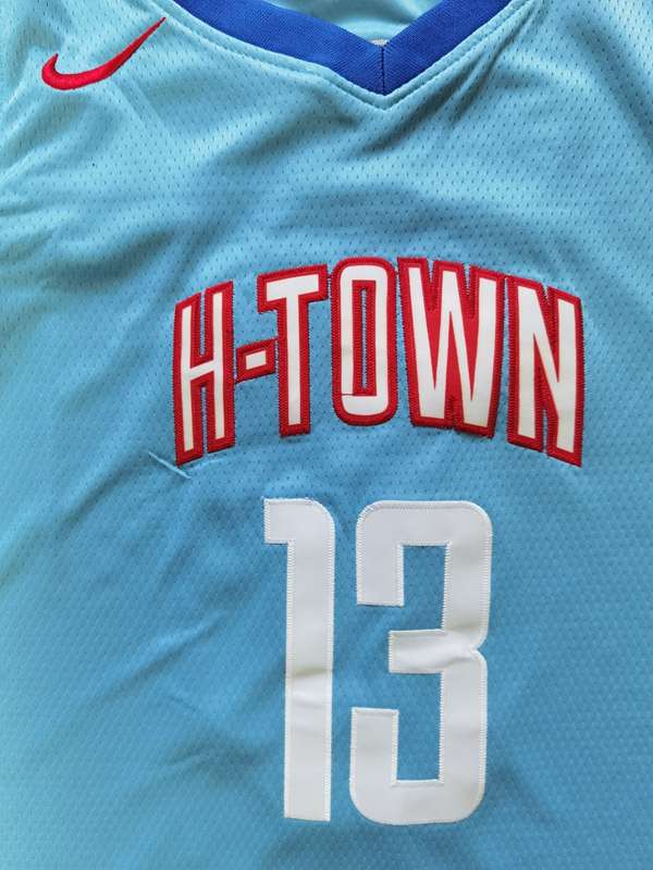 20/21 Houston Rockets HARDEN #13 Blue City Basketball Jersey (Stitched)