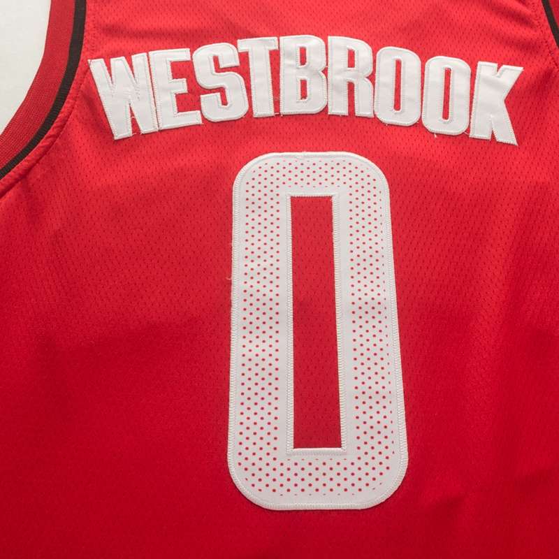 20/21 Houston Rockets WESTBROOK #0 Red Basketball Jersey (Stitched)