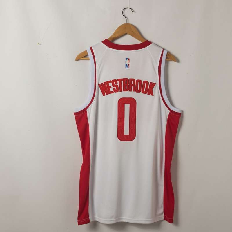 20/21 Houston Rockets WESTBROOK #0 White Basketball Jersey (Stitched)