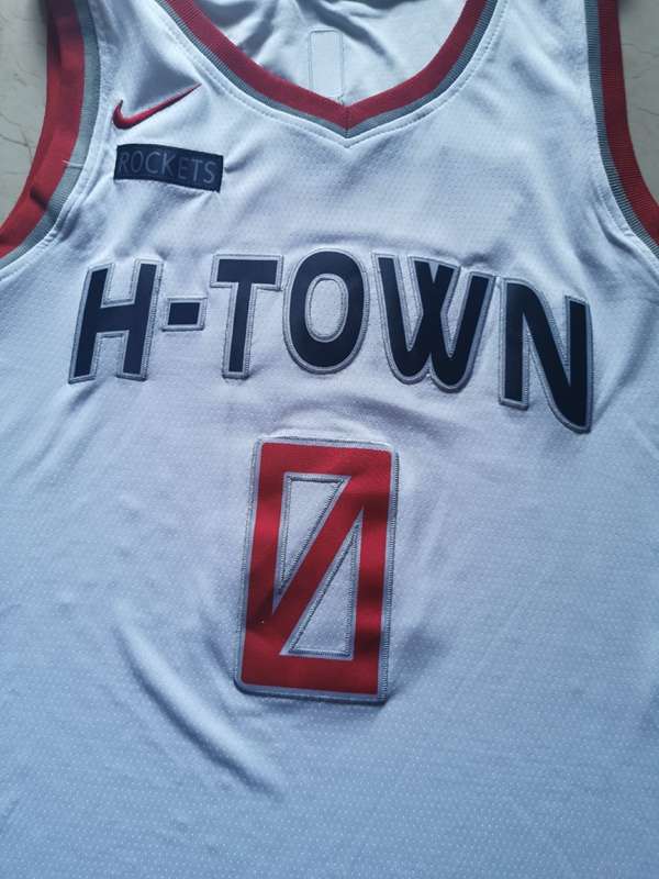 2020 Houston Rockets WESTBROOK #0 White City Basketball Jersey (Stitched)