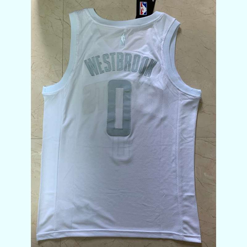 2020 Houston Rockets WESTBROOK #0 White MVP Basketball Jersey (Stitched)