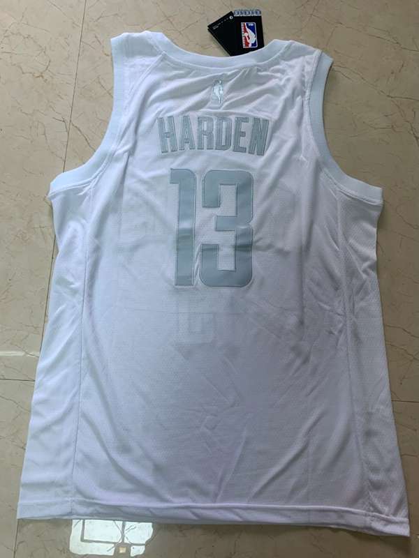 2020 Houston Rockets HARDEN #13 White MVP Basketball Jersey (Stitched)