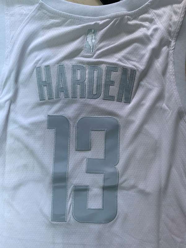 2020 Houston Rockets HARDEN #13 White MVP Basketball Jersey (Stitched)