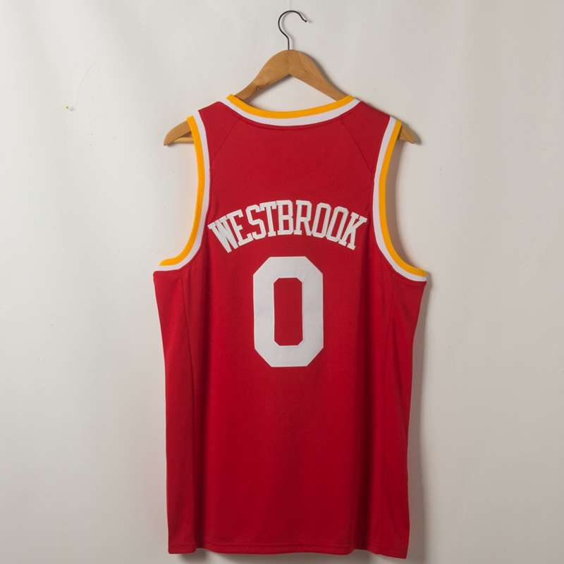 2020 Houston Rockets WESTBROOK #0 Red Basketball Jersey (Stitched)