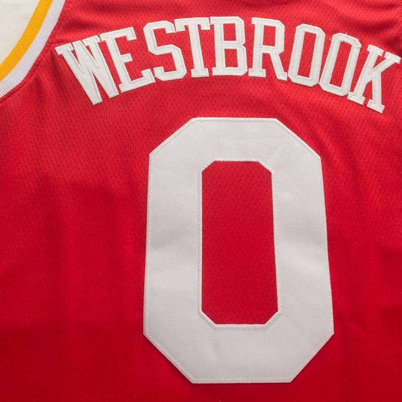 2020 Houston Rockets WESTBROOK #0 Red Basketball Jersey (Stitched)