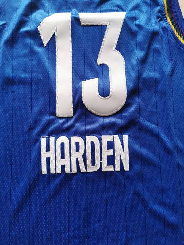 2020 Houston Rockets HARDEN #13 Blue All Star Basketball Jersey (Stitched)