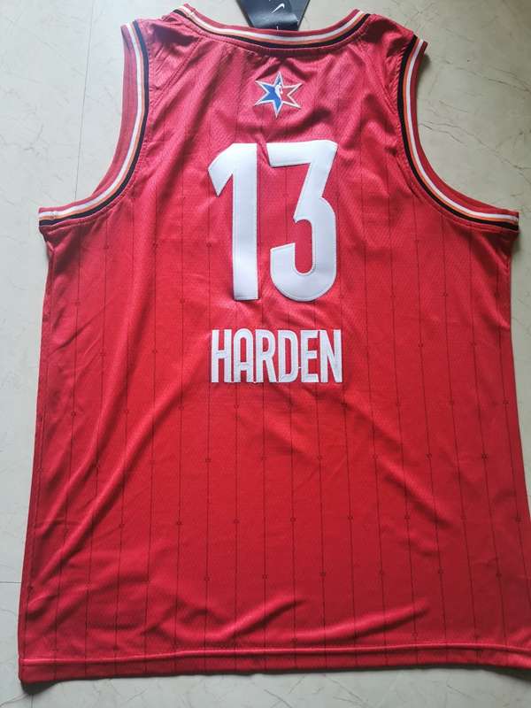 2020 Houston Rockets HARDEN #13 Red All Star Basketball Jersey (Stitched)