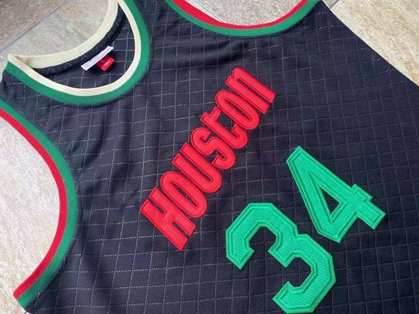 1993/94 Houston Rockets OLAJUWON #34 Black Classics Basketball Jersey (Closely Stitched)