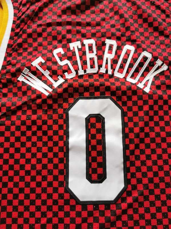 Houston Rockets WESTBROOK #0 Red Classics Basketball Jersey (Stitched)