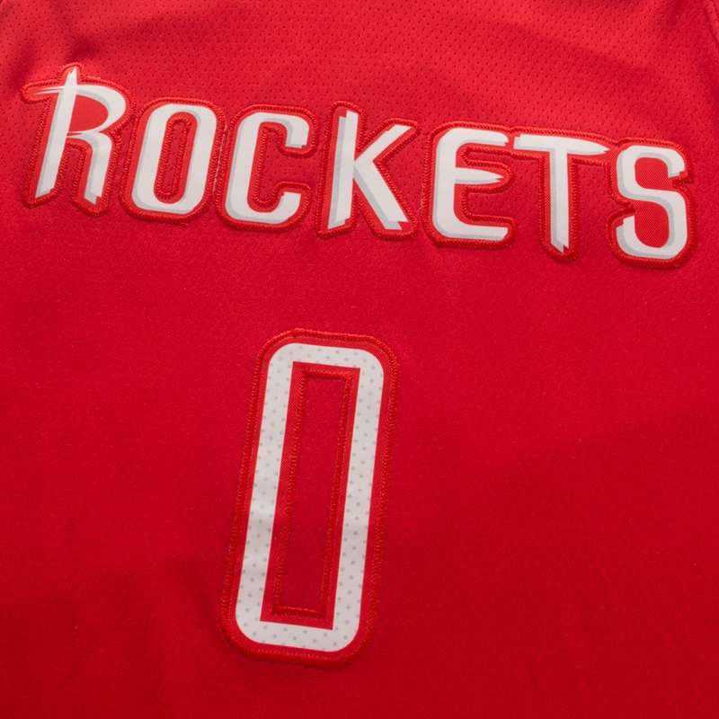 Houston Rockets WESTBROOK #0 Red Basketball Jersey 02 (Stitched)