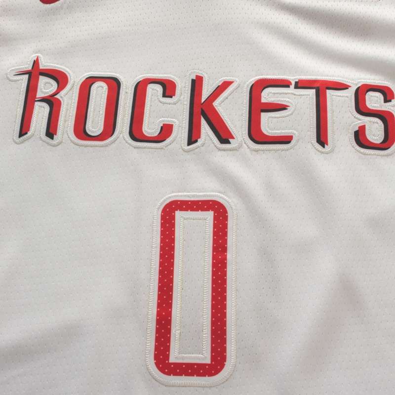 Houston Rockets WESTBROOK #0 White Basketball Jersey (Stitched)