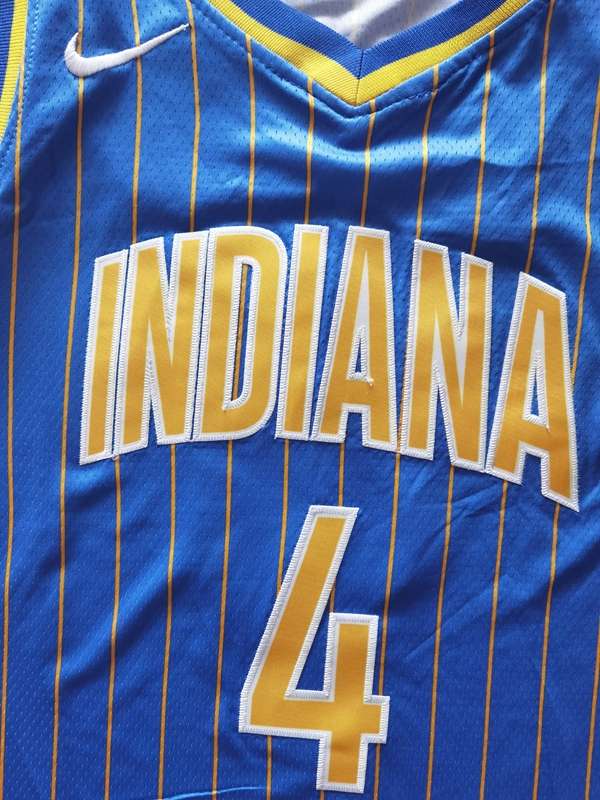 20/21 Indiana Pacers OLADIPO #4 Blue City Basketball Jersey (Stitched)