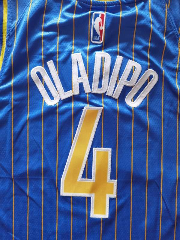 20/21 Indiana Pacers OLADIPO #4 Blue City Basketball Jersey (Stitched)