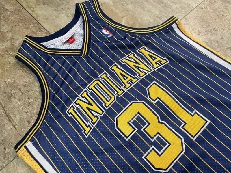 1994/95 Indiana Pacers MILLER #31 Dark Blue Classics Basketball Jersey (Closely Stitched)