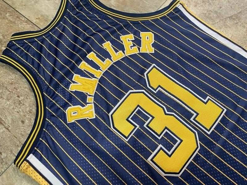 1994/95 Indiana Pacers MILLER #31 Dark Blue Classics Basketball Jersey (Closely Stitched)