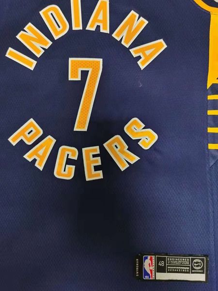 Indiana Pacers BROGDON #7 Dark Blue Basketball Jersey (Stitched)