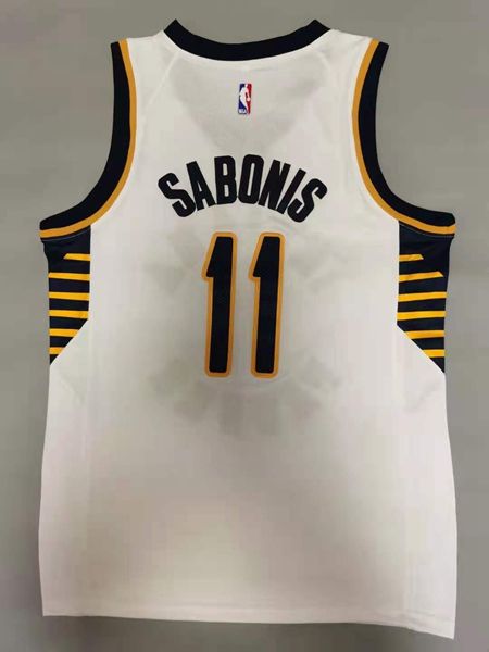 Indiana Pacers SABONIS #11 White Basketball Jersey (Stitched)