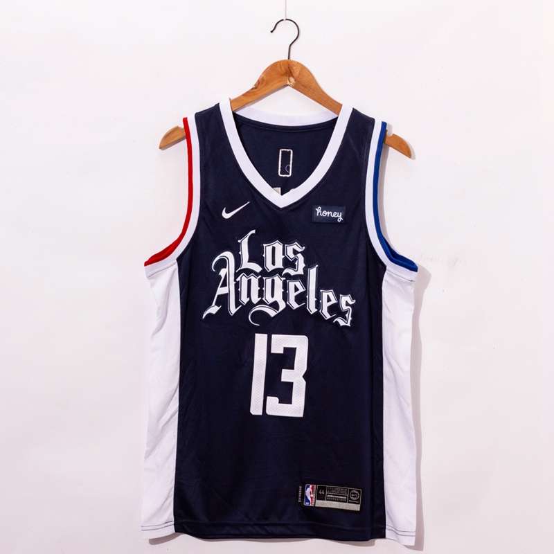 20/21 Los Angeles Clippers GEORGE #13 Black City Basketball Jersey (Stitched)