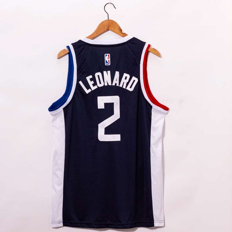 20/21 Los Angeles Clippers LEONARD #2 Black City Basketball Jersey (Stitched)