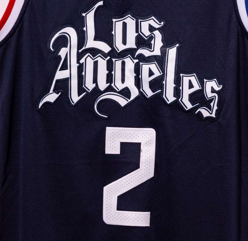 20/21 Los Angeles Clippers LEONARD #2 Black City Basketball Jersey (Stitched)