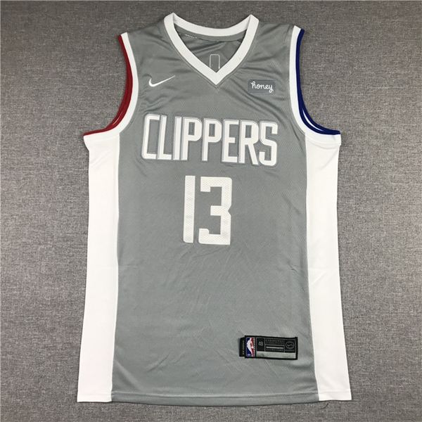 20/21 Los Angeles Clippers GEORGE #13 Grey Basketball Jersey (Stitched)