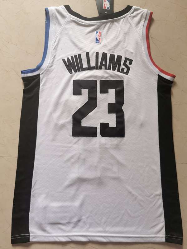 2020 Los Angeles Clippers WILLIAMS #23 White City Basketball Jersey (Stitched)