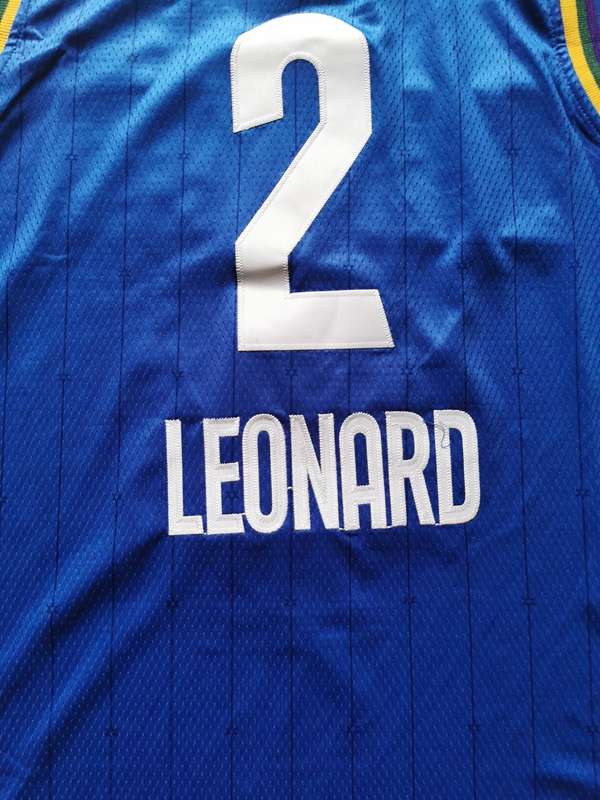 2020 Los Angeles Clippers LEONARD #2 Blue All Star Basketball Jersey (Stitched)