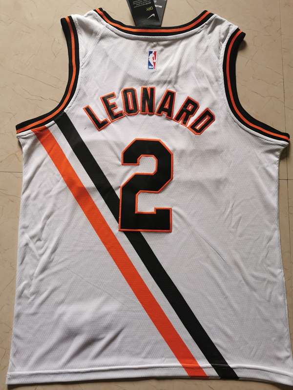 2020 Los Angeles Clippers LEONARD #2 White Basketball Jersey (Stitched)