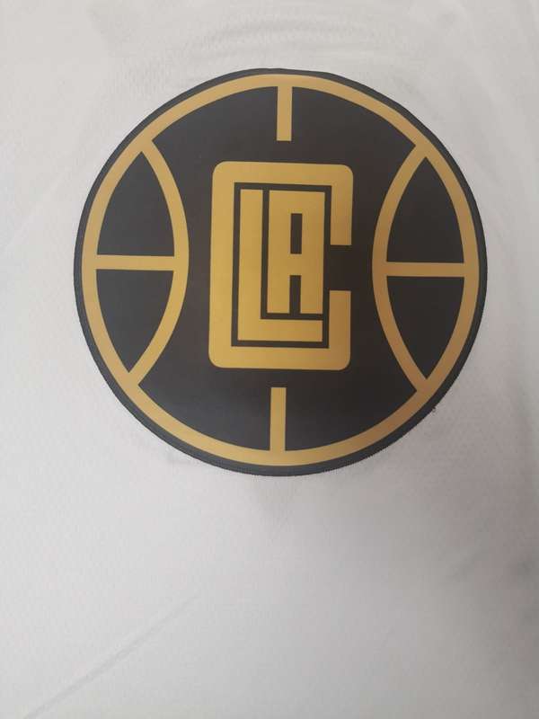 2020 Los Angeles Clippers LEONARD #2 White Gold Basketball Jersey (Stitched)