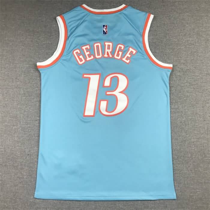 21/22 Los Angeles Clippers GEORGE #13 Blue City Basketball Jersey (Stitched)